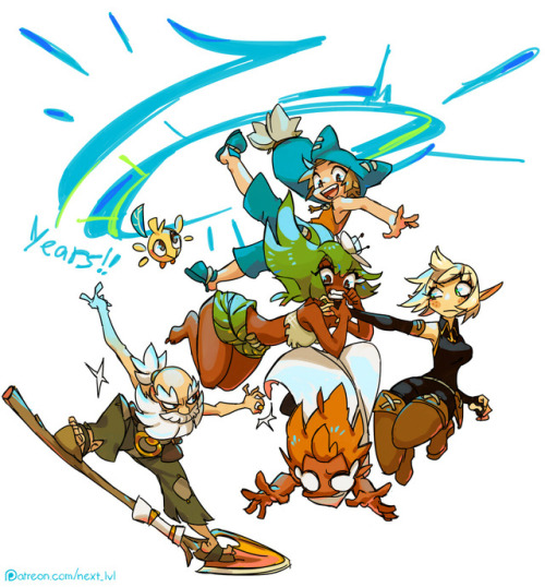next-lvl:  Wakfu series celebrates 10 years nowadays. I had to make a tribute, even though you don’t see me drawing official characters too often, as I’m more focused on OCs. Still the series is what pointed me to the game, this’s where everything