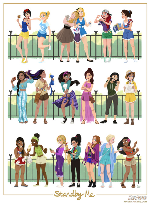 mauricioabril: “Standby Me” - Here’s the complete lineup of all the Disney girls f