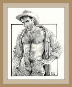 gayartplus: In my first art series we explore the very homoerotic world of Roger Payne  In the fantastic worlds created by Roger, no matter his social standing, uniform that his job requires him to wear, wealth or age, men are internally heart-throbbing,