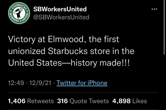 theylor:STARBUCKS WORKERS HAVE UNIONIZED!!!!!!!!!!! 