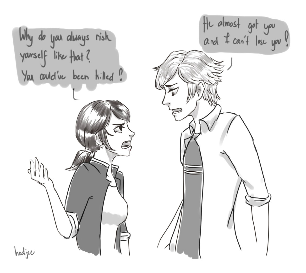 hedjee:  au where they knew eachothers identity and probably date eachother bonus
