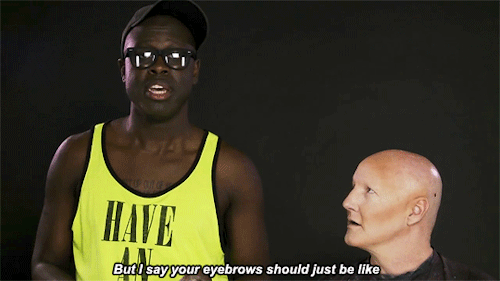 thorgyturner:we’re gonna draw your brows on