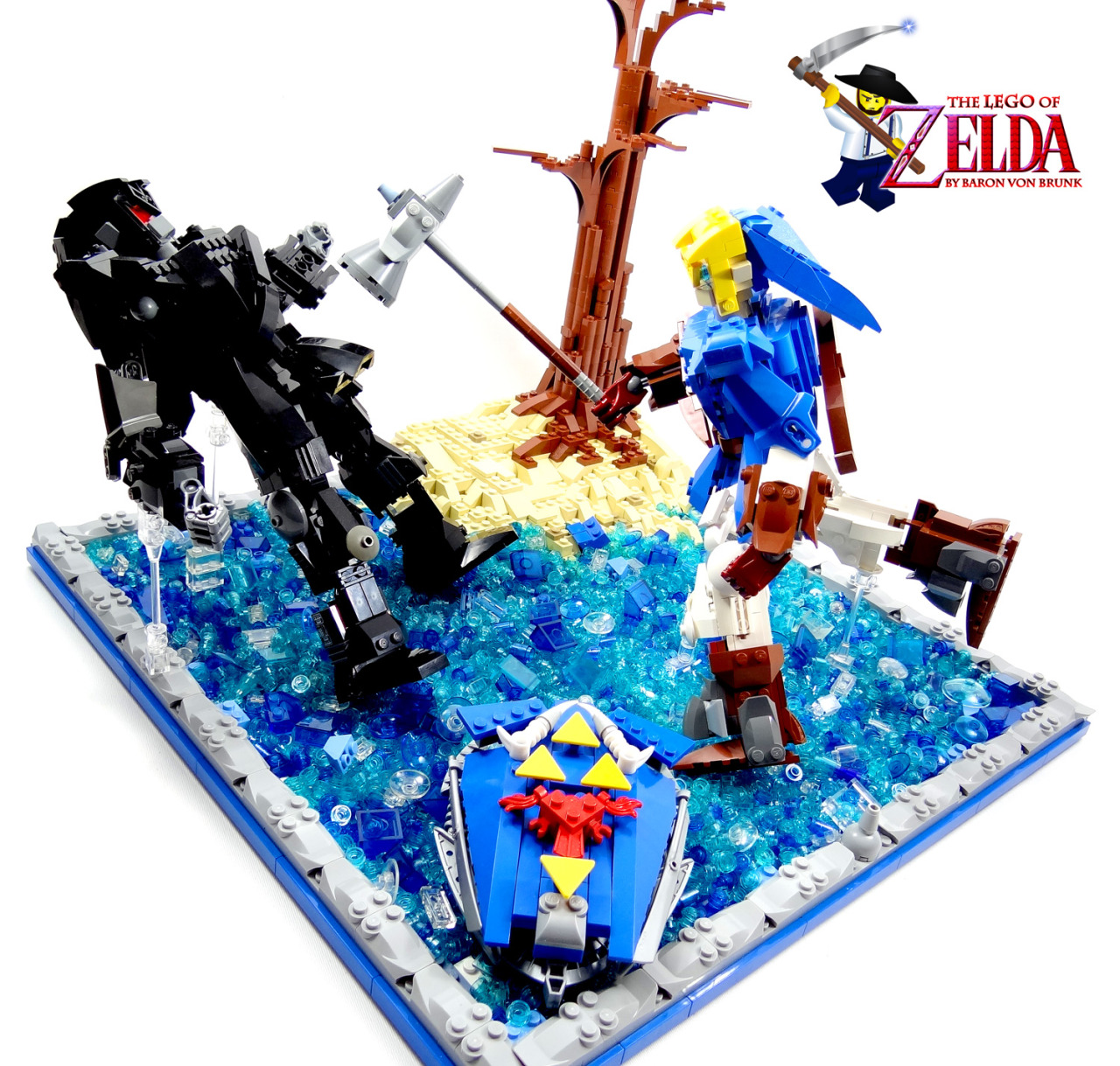 vonbrunk:  &ldquo;Dark Link Battle&rdquo; - original LEGO creation by Baron
