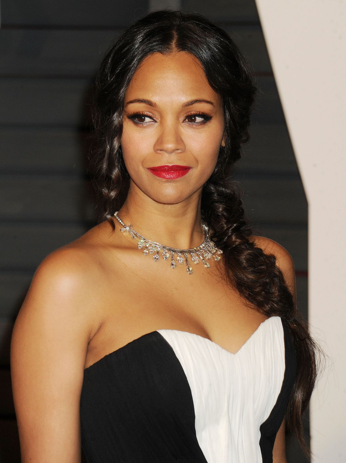 a-z-celebrities:  ZOE SALDANA at Vanity Fair Oscar Party in Hollywood..