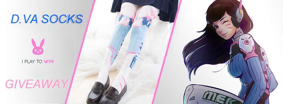 pockettokyo:  Everyone seems to really like these Overwatch D.Va thigh high socks–surprise!