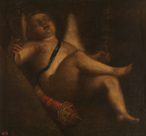 Love Sleeping by Luca Cambiaso Italian, second half of the 16th centuryoil on canvasMuseo del Prado