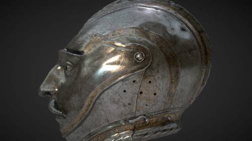 Face protection, medieval style: The portrait helmet of swedish king Gustav Vasa was created for the