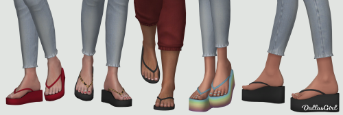 Flip Flops Collection - RemakeDid someone say flip flops … and toe rings? Well, I couldn’t resist lol 😍😂 There are a few versions to choose from. Base Game Compatible! 👍🏻😃
Keep Reading to Download
[[MORE]]There are 5 versions. Slider and No slider,...