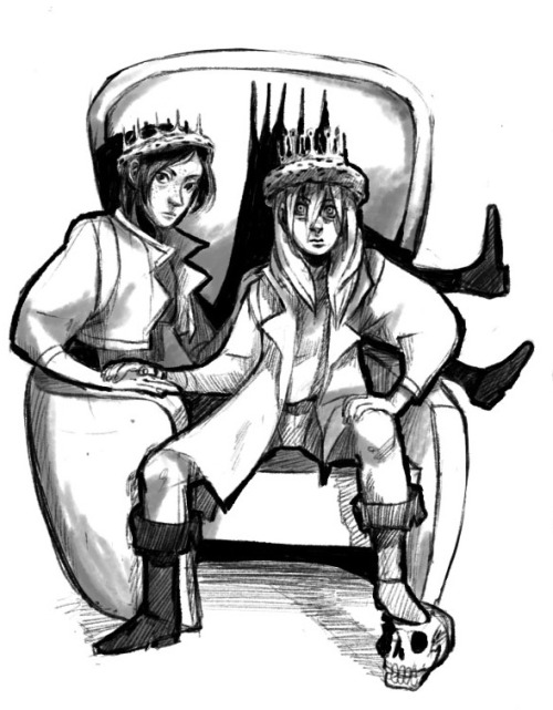 The king and her queen.