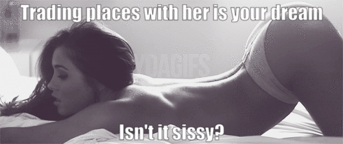 mycurioussoul: alphadaddy4sissyfags: Being able to get any cock you wanted, having a smooth feminine