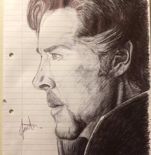 #benedictcumberbatch #doctorstrange #marvel #biro #drawing