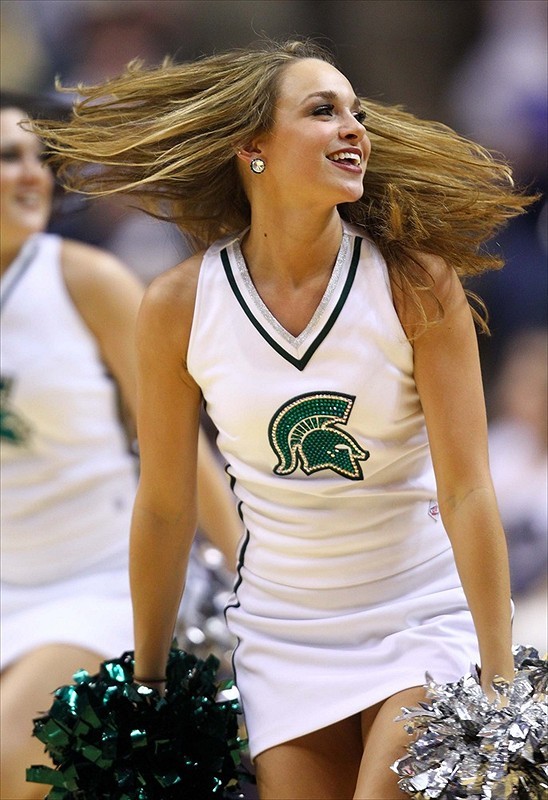 Sports Babes Michigan State Spartans cheerleaders