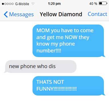 Oh look, homeworld gems can text too