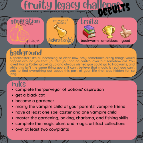 IT'S HERE! I've Gotten A Few Dm's Asking When The Occults Version Of Our Challenge Was Coming Out...