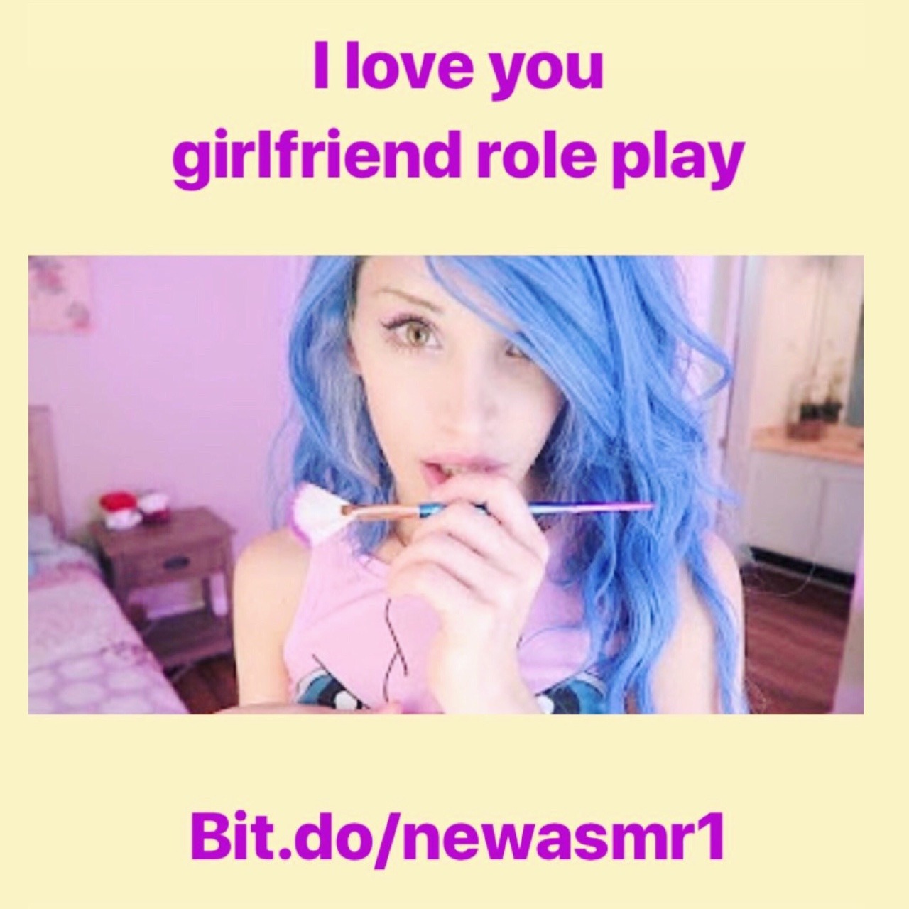 New asmr vid !! ! I love u Girlfriend role play  Http://bit.do/newasmr1