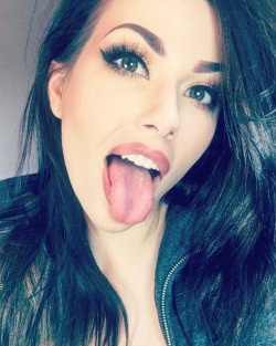 Girls With Their Tongue Sticking Out