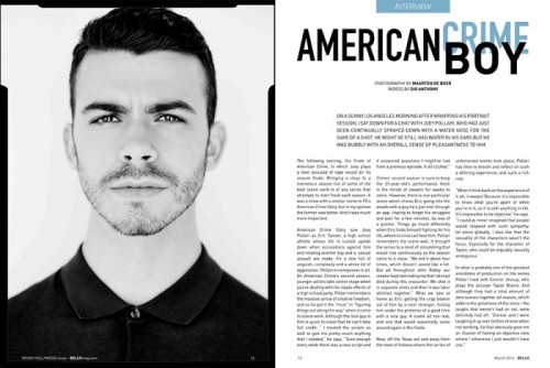 planet-q:  American Crime’s Joey Pollari and Connor Jessup Interviewed In Bello Magazine  Purchase the magazine via: www.bellomag.com 