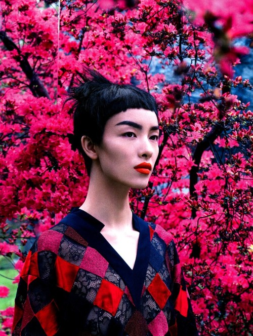 XXX joga:  Fei Fei Sun for Vogue US August 2014 photo