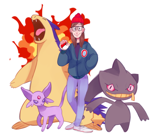 thespacemaid:  all the poke teams ive done so far!! im having so much fun drawing them :D trainer/poke commissions available HERE !! 