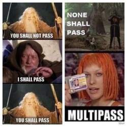 #lordoftherings #gandalf #starwars #obiwankenobi #montypython #blackknight #fifthelement #leeloo #multipass