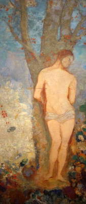 artist-redon:Saint Sebastian, 1911, Odilon