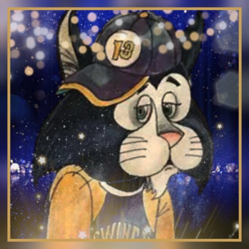 Crusty The Cat Icons In Gold And Blue!