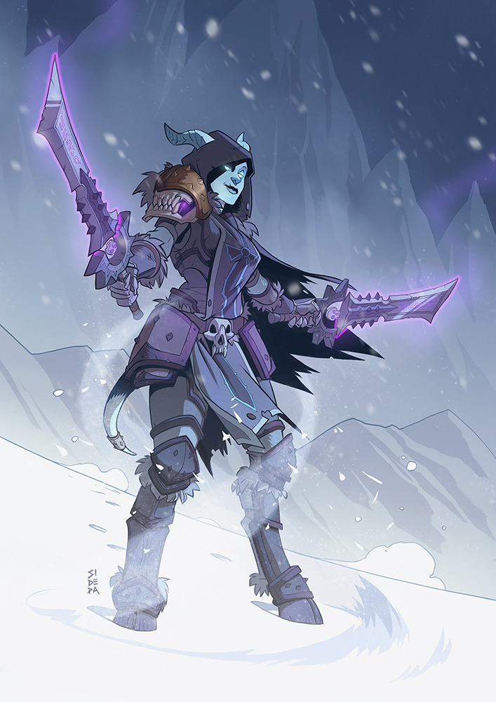 SidepArt — Death Knight commission (character to...