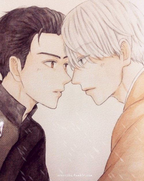 orerishu:  “Don’t ever take your eyes off me.” My favorite scene from Yuri!!! on ICE ep. 6 (✿´ ꒳ ` ) I also open Pre-Order of Yuri!!! on ICE charms, if you are interested, please have a visit to my store. Thank you!  (ㅇㅅㅇ)     