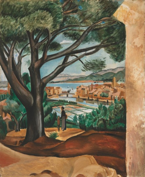 André Derain (Français, 1880-1954), Les Salins de Martigues, 1913. huile sur panneau, 73.1 x 59.8 cm