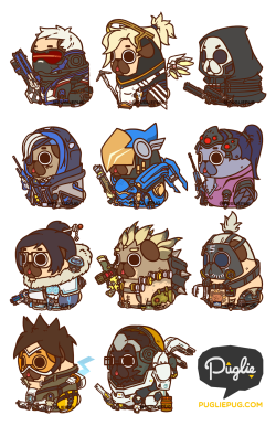 pugliepug:  Puglie Overwatch Series 1You know, the world could always use more heroes :] 
