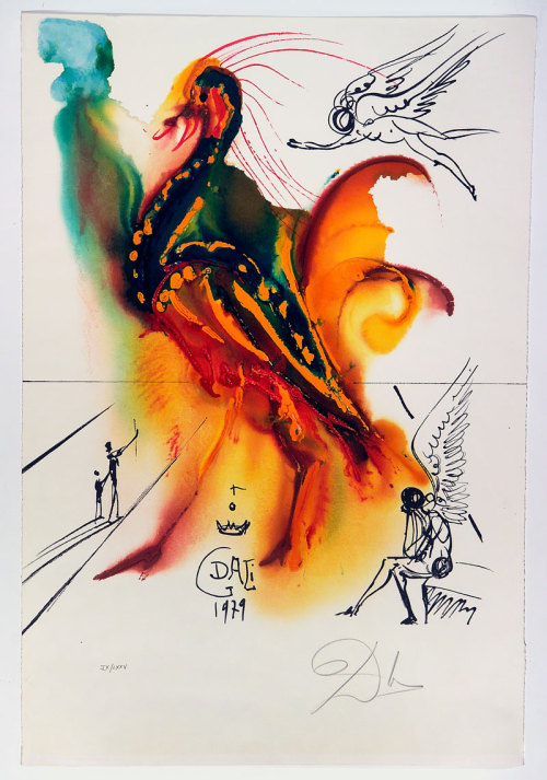 blue-voids:Salvador Dalí - La Gran Pavon, 1979