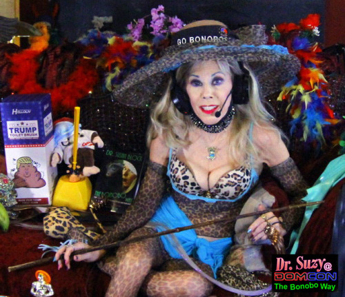 DomCon 2020 Virtual: Mistress of Ceremonies Dr. Susan Block, Sunday Mistress Tea, The Bonobo Way &am