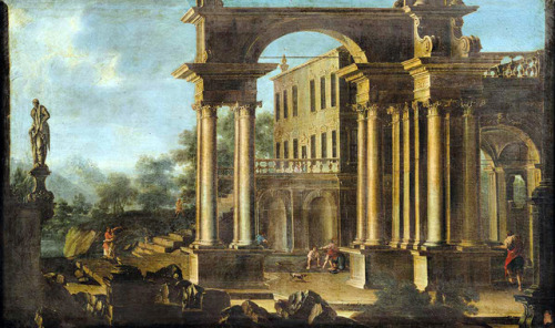 Giuseppe Natali (attributed to) - Capriccio (c. 1680).