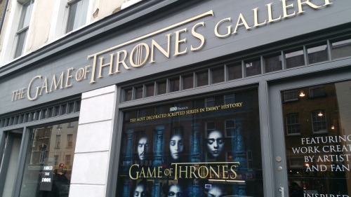 I forgot to show you all the photographs I took at the Game of Thrones Gallery in Bethnal Green, Lon