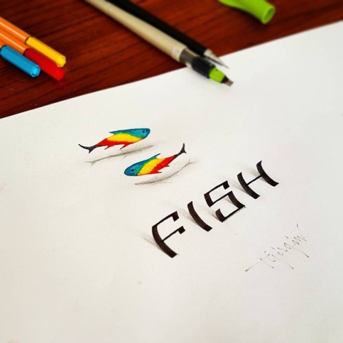 3D calligraphy by Turkish designer, Tolga Girgin.