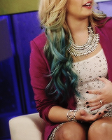 rockonglitter:  Demi Alphabet » H → Hair 