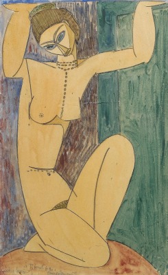 hipinuff:  Amedeo Modigliani - Caryatid (c.1913-1914)