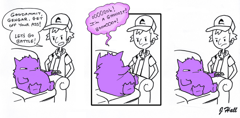 insanelygaming:  Gengar Created by JHALLpokemon