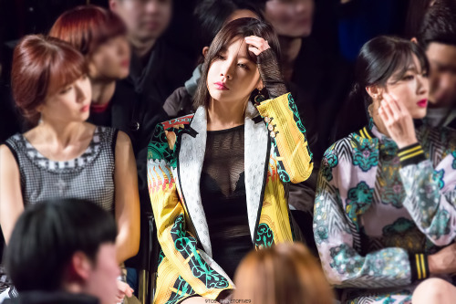 9muses-international: #Sungah at the 2016 Seoul Fashion Week for “Kwak Hyunjoo&quot