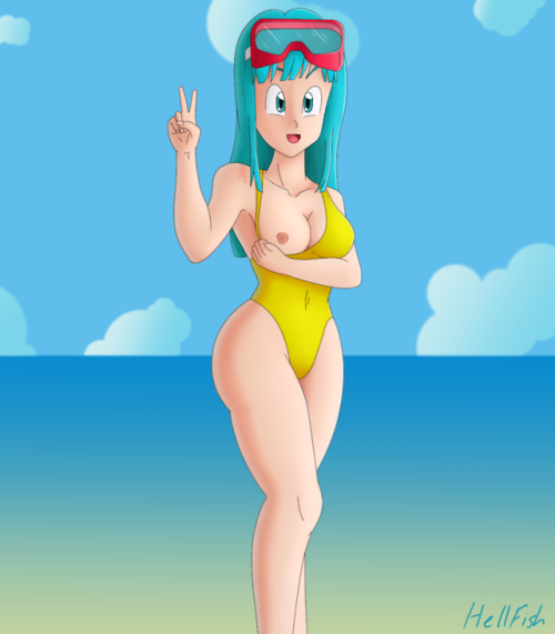 Maron showing some skin in her swimsuit.