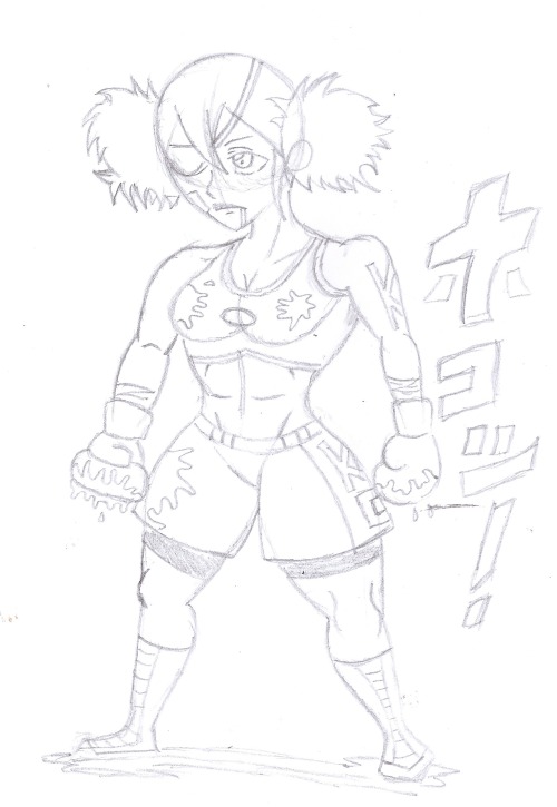 satoshitakeo:  This is rough sketch I did for  (Jazzy2Cool). This supposed to be a drawing