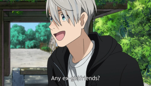 fudayk:  LOWKEY TRYING TO FIGURE OUT IF YURI IS GAY HE GETS PROGRESSIVELY HAPPIER TOO  