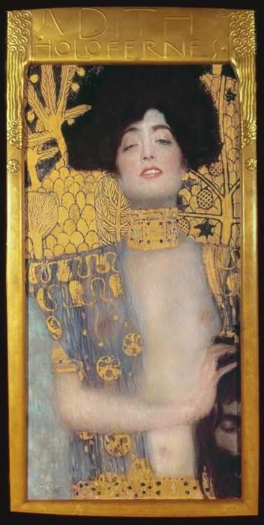 estellaestella:Klimt’s Judith (or Judith und Holofernes) edited with Timmy. I sent in this to the bi
