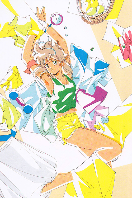 hotwaterandmilk:  Anice Farm scanned from Kikuchi Michitaka’s art book, “The