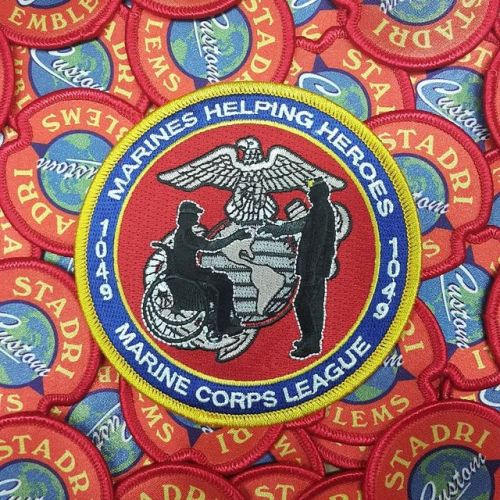 Love how the silhouettes came out on these “Marines Helping Heroes” Patches #stadri #sta