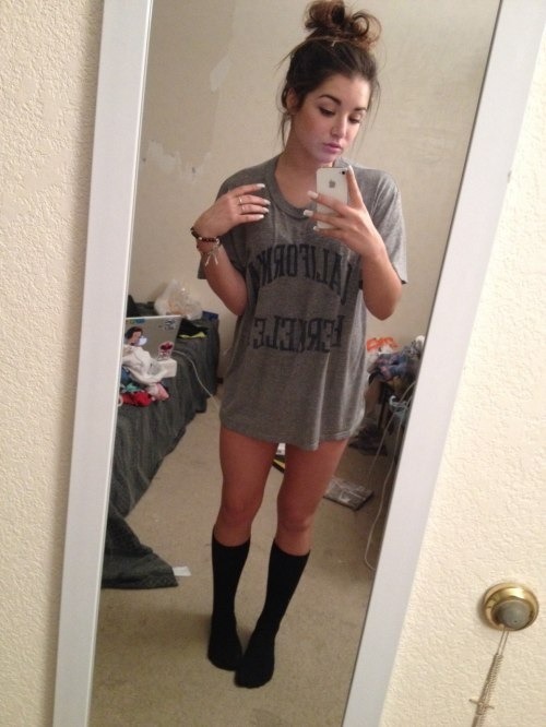 Shirt and socks that&rsquo;s all you need