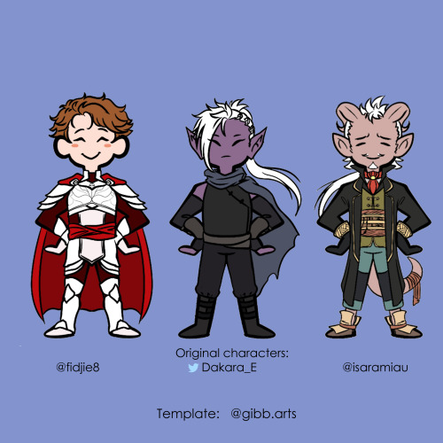 Original characters from our role party, based in Gibb Arts ‘s ship template.Personajes originales d