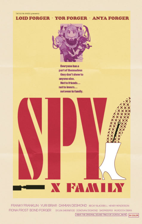 kanamesengoku: — spy x family ✖ 1960s movie posters@animangacreators challenge 02 » favo