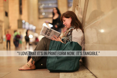humansofnewyork:Random People Reviewing The HONY Book:Slightly confused strangers provide snap judge