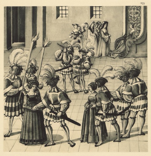 Masquerades at the court of Emperor Maximilian I from the Freydal, 1512-15